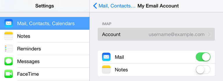 Email Account info